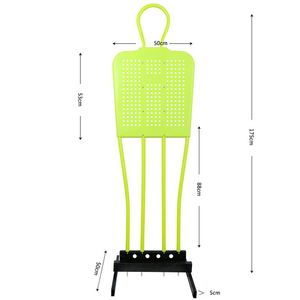 Mur d'entraînement <span class=keywords><strong>de</strong></span> <span class=keywords><strong>football</strong></span> portable en ABS, pas cher, pour les coups francs, orange, 175x50cm, extérieur - Product Image 3