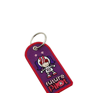 Porte-clés brodé Anime Waifu, étiquette en tissu double face avec bordure Merrow, pour collection de fans de <span class=keywords><strong>manga</strong></span> - Product Image 2