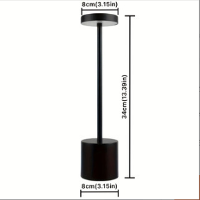 Luminária Noturna LED Portátil USB Recarregável com Toque, Regulável Sem Degraus, Minimalista de Metal para Decoração de Quarto e Casa - Product Image 2