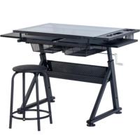 Bureau d'ordinateur réglable en hauteur pour le télétravail, table de dessin économique