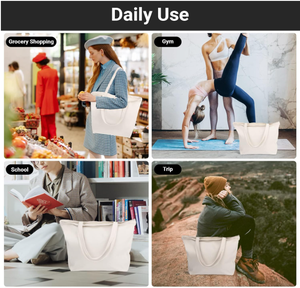 Nuova Tendenza all'Ingrosso: Borsa Tote in Tela Minimalista ed Ecologica con Stampa Personalizzata per Regali Aziendali e Promozioni - Product Image 5