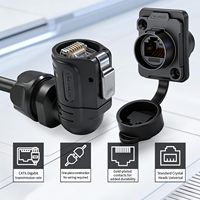 Conector RJ45 Cnlinko LP16, IP68 Impermeable, Gigabit Ethernet, Enchufe de Aviación, Stock Original para Automatización de Sistemas