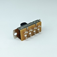 Interrupteur à bascule Suda SS-23L03 certifié TUV CE CQC, 6A 250V AC 2P3T 3 positions IP40, construction en plastique et cuivre, PCB/Pin
