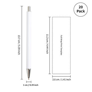 ปากกาลูกลื่นอะลูมิเนียมเปล่าสำหรับพิมพ์ลายแบบซับลิเมชั่น PYD Life New Wholesale รับทำโลโก้ตามสั่ง ปากกาสำหรับงานซับลิเมชั่นพร้อมฟิล์มหด - Product Image 2