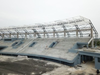 Estructura de Acero con Diseño de Arco, Techo de Gradas para Estadio con Estructura de Acero para Escuela
