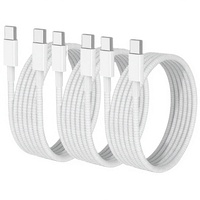 Câble de charge rapide USB-C vers USB-C 600W 3FT Type-C pour iOS et appareil photo, compatible avec les téléphones 17/16/15 Pro Max