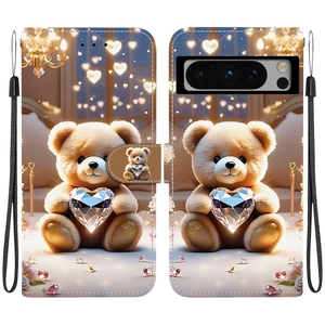 Étui <span class=keywords><strong>portefeuille</strong></span> en cuir motif papillon et fleur pour <span class=keywords><strong>Google</strong></span> <span class=keywords><strong>Pixel</strong></span> 9 Pro XL 9A 8 8A 7 7A 6 6A 5 XL 5A <span class=keywords><strong>4A</strong></span> avec sangle et rabat, motif Panda - Product Image 2