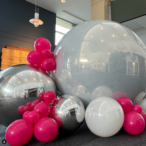 Double Layer Pvc Inflatable Shiny <b>Ball</b> <b>Mirror</b> Balloon Big Spheres Gold <b>Balls</b> Customized Decorative Inflatable Iridescent <b>Mirror</b> - Product Image 6