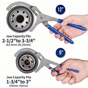 Pince à filtre à huile réglable à 5 vitesses, en acier au carbone, trempage haute température, mâchoires dentelées pour réparation automobile - Product Image 4