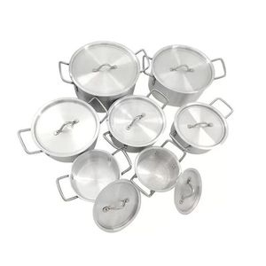 Conjunto de Panelas de Alumínio Direto da Fábrica com 7 Peças e Tampa de Vidro, Cabo Ergonômico para Casa e Restaurante - Product Image 3