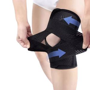 Attelle de genou de sport pour la stabilisation du ménisque, pour la randonnée, la course à pied, la remise en forme, soutien de ressort, manchon de compression articulaire pour hommes - Product Image 1
