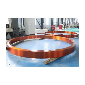 Long Service Life CNC Lathe Machining Casting Forging Steel Large Size Customized Tyres Rotary Kiln Support Thrust Roller Tyre