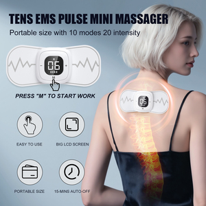 Stimulateur musculaire TENS rechargeable, masseur intelligent sans fil TENS EMS pour soulager les douleurs au dos, au cou, aux épaules et aux jambes. - Product Image 3