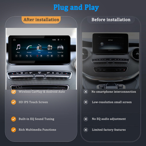 ระบบนำทาง Carplay สำหรับรถยนต์ Mercedes-Benz <span class=keywords><strong>V</strong></span> Class W446 เครื่องเล่นวิดีโอขนาด 10.25 นิ้ว ระบบ Android Auto LELV Linux - Product Image 3