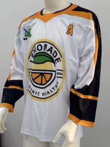 Sublimazione abbigliamento sportivo 100% poliestere <span class=keywords><strong>Hockey</strong></span> su ghiaccio abbigliamento camicia di alta qualità Logo personalizzato numero <span class=keywords><strong>Hockey</strong></span> su ghiaccio maglia - Product Image 4