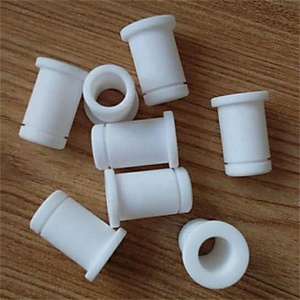 PTFE พลาสติกบุชแปลนไนลอนฉนวนแขนบุชกับเกลียวสล็อต POM แขนสำหรับสลักเกลียว