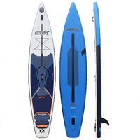 Planche de paddle gonflable double couche en PVC tissé, SUP de tourisme avec pompe, sac et aileron pour lacs et rivières