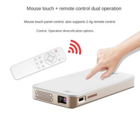 Mini projecteur LED intelligent Android S90 portable d'extérieur, DLP haute définition, WiFi avec écran de projection sans fil 3D