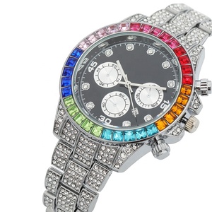 <span class=keywords><strong>Relojes</strong></span> de <span class=keywords><strong>Diamantes</strong></span> Coloridos de Lujo al por Mayor en China, <span class=keywords><strong>Relojes</strong></span> de Hombre con <span class=keywords><strong>Diamantes</strong></span> de Imitación, Estilo Hip Hop, Dorados y Brillantes - Product Image 5