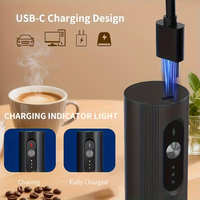 En stock, batteur électrique rechargeable à 3 vitesses, fouet, mousseur à lait, mousseur à crème avec 3 têtes et étui pour un usage domestique