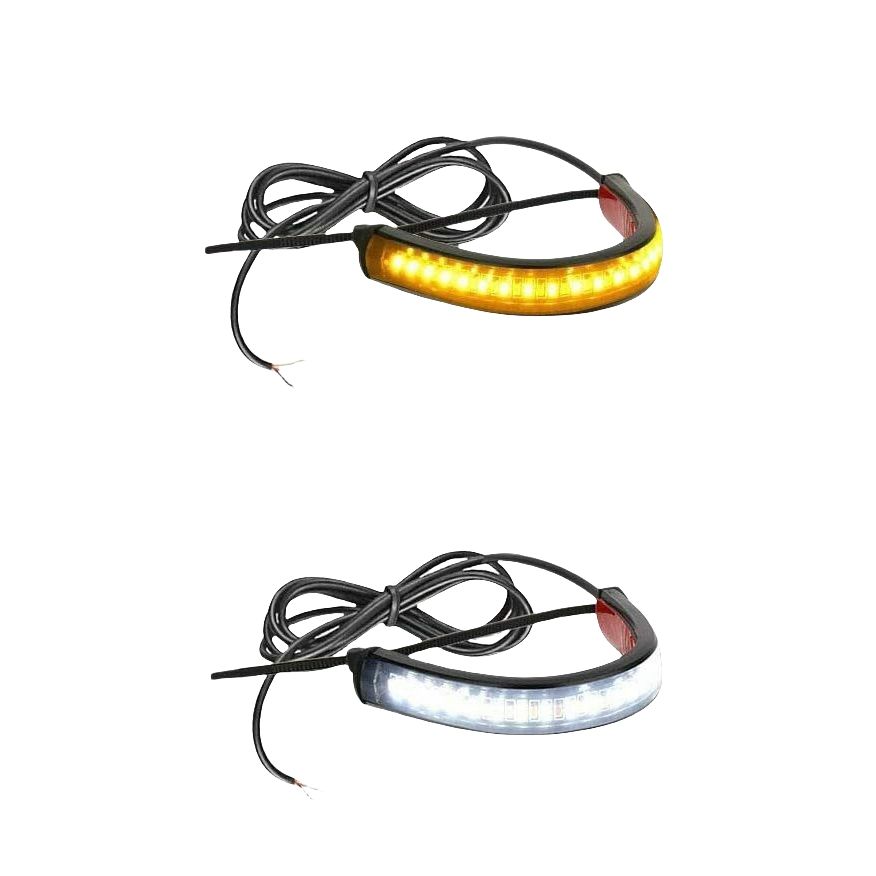 สีขาวและสีเหลืองแบบสองสี