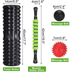 ชุดลูกกลิ้งโฟม EVA สำหรับฟิตเนส5-in-1ลูกบอลนวดกล้ามเนื้อเพื่อกายภาพบำบัดบรรเทาอาการปวด myofascial - Product Image 4