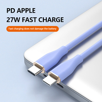 Kabel Data USB-C ke C Pengisian Cepat 6A 66W 1M 2M Silikon Paduan Aluminium Grosir Pabrik untuk Penggunaan Ponsel dan Kamera