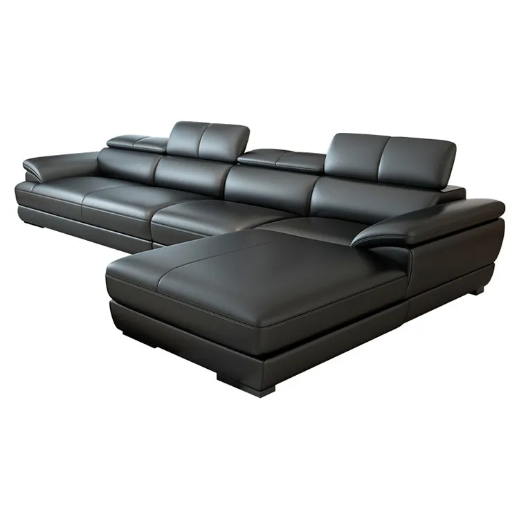 Divano Letto מתאבנות ספה מרופד L צורת מודרני ספת עור סט Sectionals סלון ספות