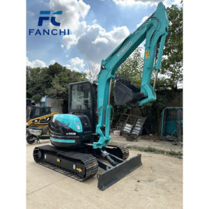 Pelleteuse Kobelco 55SR d'occasion en bon état en bon état Climatisation abordable réversible MINI - Product Image 2