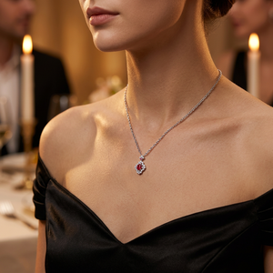 New Products High-end Luxury Export <b>Necklace</b> Fine Jewelry 18K Solid Gold Real Natural Diamonds And Gemstone Pendant <b>Necklace</b> - Product Image 6