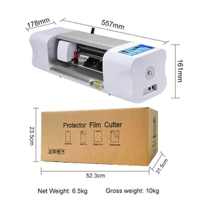 Portable Unlimited Automatic Smart Mobile Phone Screen Protector Film Cutting Machine Back Sticker Mobile Skin Cutting Machine