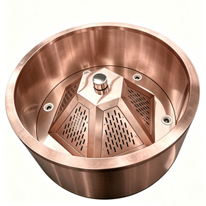<span class=keywords><strong>Hotte</strong></span> de cuisine ouverte à montage au plafond, <span class=keywords><strong>hotte</strong></span> <span class=keywords><strong>aspirante</strong></span> ronde pour cuisine commerciale avec éclairage - Product Image 3