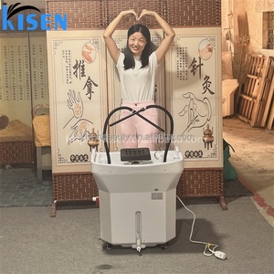 อ่างสระผมน้ำวน Kisen พร้อมอุปกรณ์ทำสปาสมุนไพร ถอดออกได้ มีถังเก็บน้ำ 60 ลิตร และเครื่องทำน้ำร้อน - Product Image 5