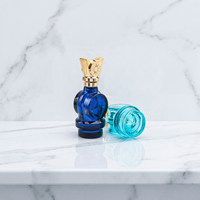 Flacon de parfum de luxe 50 ml, flacon de parfum en verre transparent coloré, flacon de parfum vide personnalisé avec impression sérigraphique