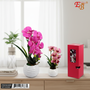 16.5 \ "orchidea artificiale con vaso 12 pz/CS simulazione verde - Product Image 3