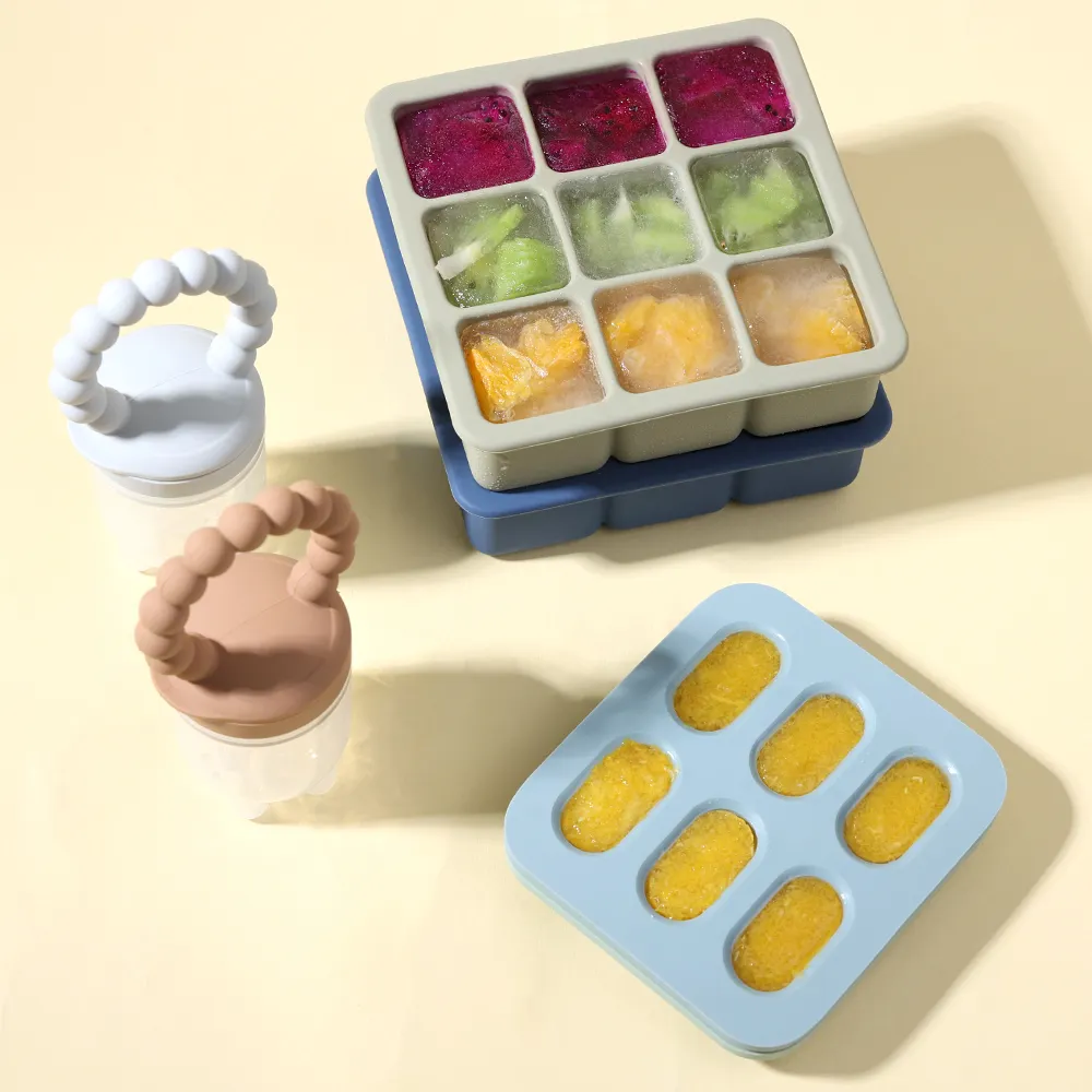 Baby Silicone Mini Fruit Pacifier Ice Cube Tray Set Household Fridge Customizable Ice Cream Maker Mold Ice Cube Tray