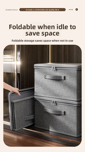 Hộp đựng đồ gấp gọn bằng vải không dệt, dùng để sắp xếp tủ quần áo, phòng tắm, đồ dùng nhà cửa, chăn ga gối đệm, hoặc để trong ngăn kéo - Product Image 6