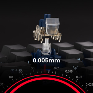 Clavier <span class=keywords><strong>de</strong></span> jeu magnétique AKKO TAC75 HE - Noir et blanc, clavier mécanique OEM, éclairage RGB, taux <span class=keywords><strong>de</strong></span> polling 16K, disposition 75%, USB-C - Product Image 5