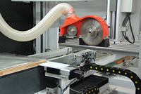 Router CNC Automático de Cuatro Lados de Alta Resistencia, Motor de 30kW, Estructura Totalmente de Acero, PLC ATC, Máquina de Producción de Paneles de Madera, Puertas y Muebles