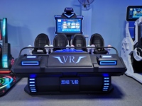 Simulateur de Mouvement Électronique 4 Joueurs Vaisseau Spatial des Ténèbres Réalité Virtuelle Course Full Motion Flight Game Machine For Game Center