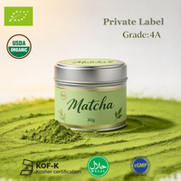 Poudre de Matcha de qualité 4A, 30g/boîte, étiquette personnalisée disponible, Matcha de qualité boisson pour Latte, Smoothie et Dessert