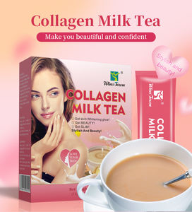 Kollajen süt çay katı içecek anında toz doğal sağlıklı organik güzellik bitkisel Reishi siyah YEŞİL ÇAY Ginseng probiyotik - Product Image 3