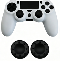 Housse de protection en silicone pour manette, coque en gel caoutchouc, grip pour PS4