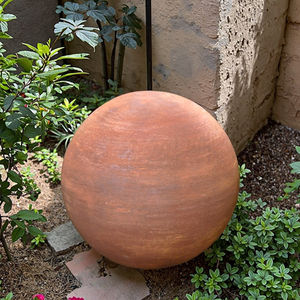 Bola de acero Corten Esfera hueca de metal Decoración Esferas de metal para jardín y hogar, patio trasero, patio delantero, Vestíbulo - Product Image 2