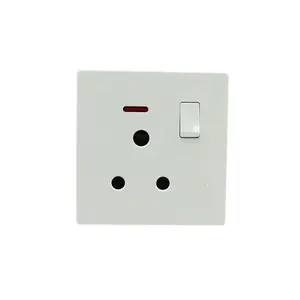 Latest product three round holes with one opening automatic block gear electrical wall switch display