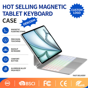 Funda con Teclado Mágico en Oferta, Alternativa con Panel Táctil Multitáctil y Retroiluminación de 7 Colores para iPad 10.ª Gen. 10.9 <span class=keywords><strong>2022</strong></span> iPad 11 A16 2025 - Product Image 1