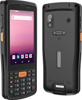Smartphone Android Lecteur de codes-barres 2D PDA à main Lecteur NFC Communication RFID Utilisation industrielle PDA robuste à dents bleues