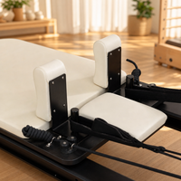 Machine de Pilates Reformer en alliage d'aluminium de qualité commerciale, équipement de yoga à rail complet, lit de fitness pour le remodelage corporel et la gym