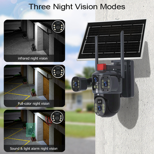 Cámara CCTV de monitoreo flexible <span class=keywords><strong>4G</strong></span> <span class=keywords><strong>WIFI</strong></span> Visión nocturna Cámara de seguridad inalámbrica para exteriores Cámara de vigilancia solar con energía solar - Product Image 2