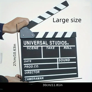 <span class=keywords><strong>Réalisateur</strong></span> en bois scène vidéo clap Tv film cinéma clins photographie accessoire pour Vlog enregistrement suspendu décoration nouveau - Product Image 5